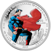 2013 Silver Canadian 1 oz. Proof  - Superman Man of Steel™